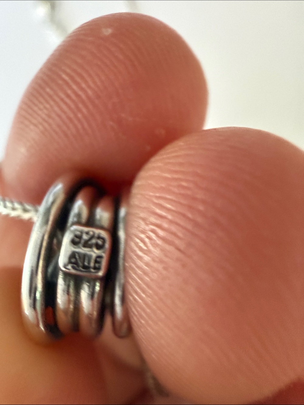 Pandora retired 925 ALE stamps silver with 14k accents Snake Chain - Picture 6 of 7